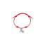 Bracciale in Cotone cerato con Charm Pulcinella in Argento 925
