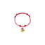 Bracciale in Cotone cerato con Charm Trinacria Sicilia in Argento 925 e Smalti