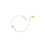 Bracciale in oro giallo con ancora e barchetta con smalto colorato