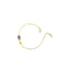 Bracciale in oro giallo con robot e fulmine con smalto colorato