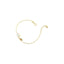 Bracciale in oro giallo con unicorno e arcobaleno con smalto colorato