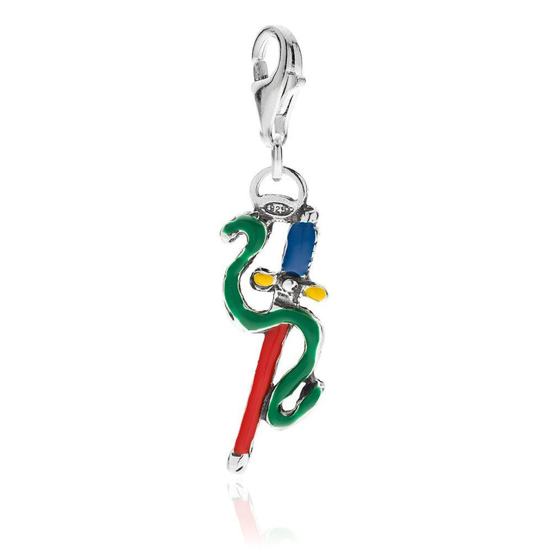 Charm Asso di Spade in Argento 925 e Smalti Default Title