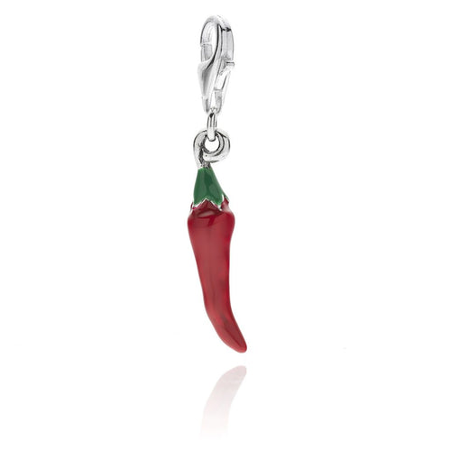 Charm Peperoncino Piccante Portafortuna in Argento 925 e Smalti Default Title