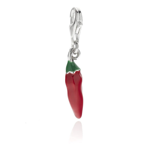 Charm Peperoncino in Argento 925 e Smalti Default Title