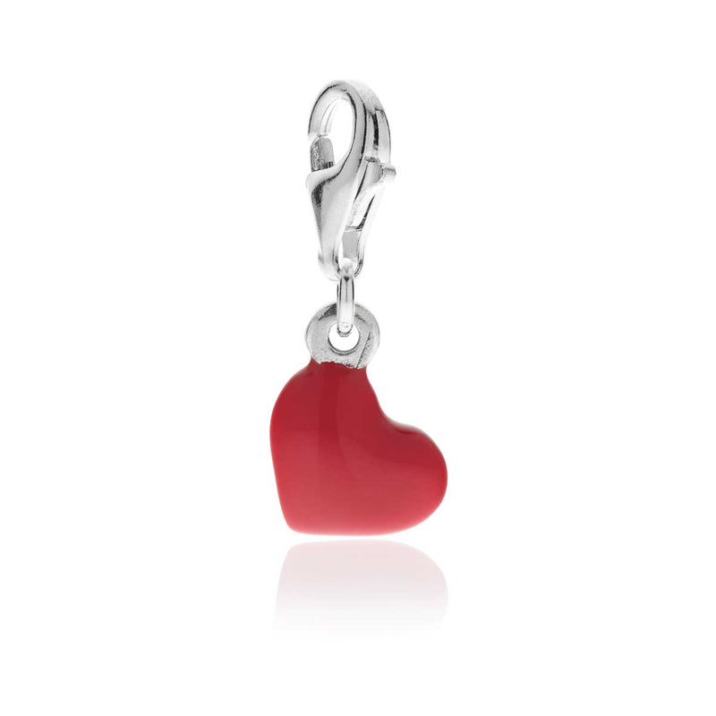 Charm Cuore in Argento 925 e Smalti Default Title