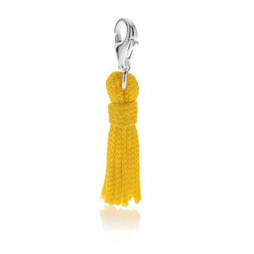 Charm Nappina in Cotone Giallo e Argento 925 Default Title