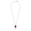 Collana Boule 45 cm con Charm Madonnina Miracolosa in Argento 925 e Smalto Rosa Default Title