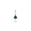Charm Albero di Natale in Argento 925 e Smalti