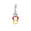 Charm Asso di Denari in Argento 925 e Smalti