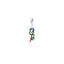 Charm Asso di Spade in Argento 925 e Smalti