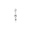 Charm Chiave Cuore Mini in Argento 925