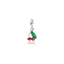 Charm Ciliegie in Argento 925 e Smalti