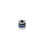 Charm Cilindro azzurro e nero