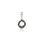Charm Corona d'Alloro in Argento 925 e Smalti