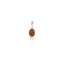 Charm Madonnina Miracolosa in Argento 925 e Smalto Arancione