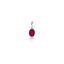 Charm Madonnina Miracolosa in Argento 925 e Smalto Rosa