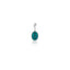 Charm Madonnina Miracolosa in Argento 925 e Smalto Turchese