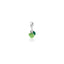 Charm Mela Verde in Argento 925 e Smalti