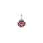 Charm Pizza in Argento 925 e Smalti