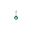 Charm Quadrifoglio Portafortuna in Argento 925 e Smalti