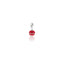 Charm Sonaglino in Argento 925 e Smalto Corallo