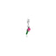 Charm Tulipano in Argento 925 e Smalto Rosa