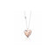 Ciondolo Cuore argento placcato oro rosa