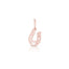 Ciondolo Lock Your Loveferro di cavallo in oro  rosa e argento