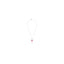 Collana Boule 80cm con 3 Charms Peperoncino Portafortuna in Argento 925 e Smalto Rosso