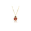 Collana in oro giallo con coccinella smaltata