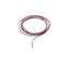 Cordino cerato viola cuore argento