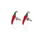 Gemelli Peperoncino Piccante Portafortuna in Argento 925 e Smalti