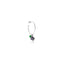 Mono Orecchino Cerchio Grande con Charm Carciofo in Argento 925 e Smalti