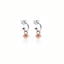 Orecchini Cerchio Piccolo con Charm Campanella Mini in Argento 925 Rosé
