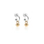 Orecchini Cerchio Piccolo con Charm Campanella Mini in Argento 925 Oro